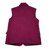 Patrizia Pepe Gilet tinta unita Monopetto Bordeaux per Bambina 7S0284 BORDEAUX PATRIZIA PEPE 