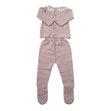 Paz Rodriguez Completo 2 Pezzi Maglia-Ghettina tinta unita Rosa per Neonata 003122075 ROSA PAZ RODRIGUEZ 