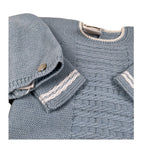 Paz Rodriguez Completo 3 Pezzi Maglia-Ghettina-Cappello Azzurro per Neonato 003122207 AZZURRO PAZ RODRIGUEZ 