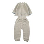 Paz Rodriguez Completo 2Pz Maglia-Pantalone con Ricami Beige per Neonata 003123089 BEIGE PAZ RODRIGUEZ 