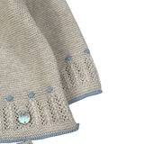 Paz Rodriguez Completo 2Pz Maglia-Pantalone con Ricami Beige per Neonata 003123089 BEIGE PAZ RODRIGUEZ 