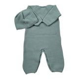 Paz Rodriguez Set Tutina-Cappello tinta unita Verde per Neonato 00511987 VERDE PAZ RODRIGUEZ 