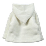 Paz Rodriguez Cappotto tinta unita con Cappuccio Panna per Neonata 012112901 PANNA PAZ RODRIGUEZ 