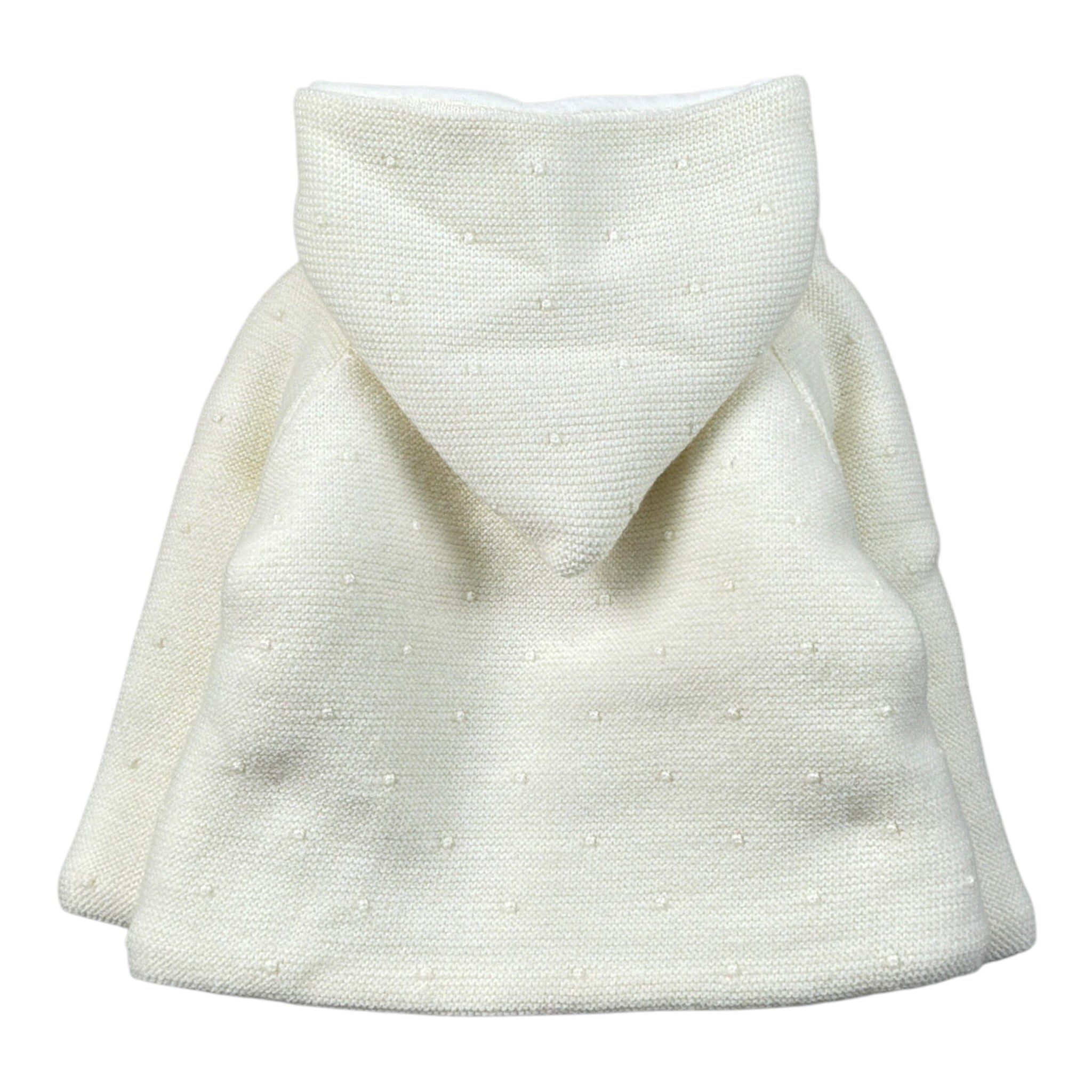 Paz Rodriguez Cappotto tinta unita con Cappuccio Panna per Neonata 012112901 PANNA PAZ RODRIGUEZ 