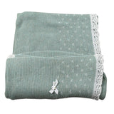 Paz Rodriguez Coperta tinta unita Verde Acqua per Neonata 031120199 VERDE ACQUA PAZ RODRIGUEZ 
