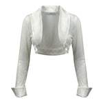 Petit Coprispalle tinta unita con Trasparenze Bianco per Bambina P1215745P BIANCO PETIT 