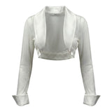 Petit Coprispalle tinta unita con Trasparenze Bianco per Bambina P1215745P BIANCO PETIT 