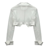 Petit Coprispalle tinta unita con Trasparenze Bianco per Bambina P1215745P BIANCO PETIT 