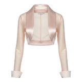 Petit Coprispalle tinta unita con Trasparenze Rosa per Bambina P1215745P ROSA PETIT 