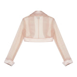 Petit Coprispalle tinta unita con Trasparenze Rosa per Bambina P1215745P ROSA PETIT 