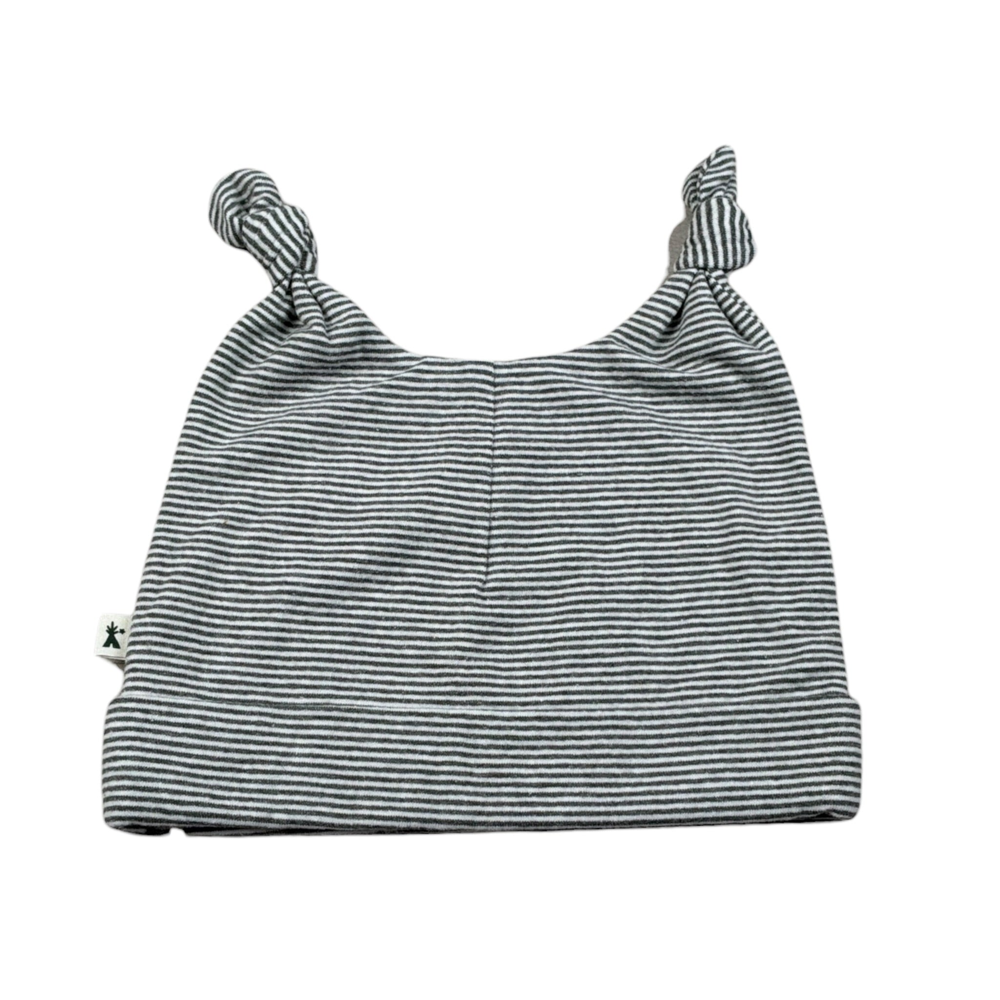 Petit - Indi Cappello Fantasia A Righe Grigio per Neonato AW24A9734 GRIGIO PETIT - INDI 