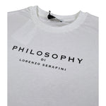 Philosophy T-Shirt tinta unita con Stampa Bianco per Bambina I1F609 BIANCO PHILOSOPHY 
