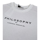 Philosophy T-Shirt tinta unita con Stampa Bianco per Bambina I1F609 BIANCO PHILOSOPHY 