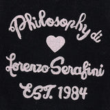 Philosophy Maglia tinta unita Mezza Manica Nero per Bambina I9F302 NERO PHILOSOPHY 