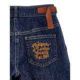 Philosophy Jeans tinta unita Modello Palazzo Blu per Bambina I9F403 BLU PHILOSOPHY 