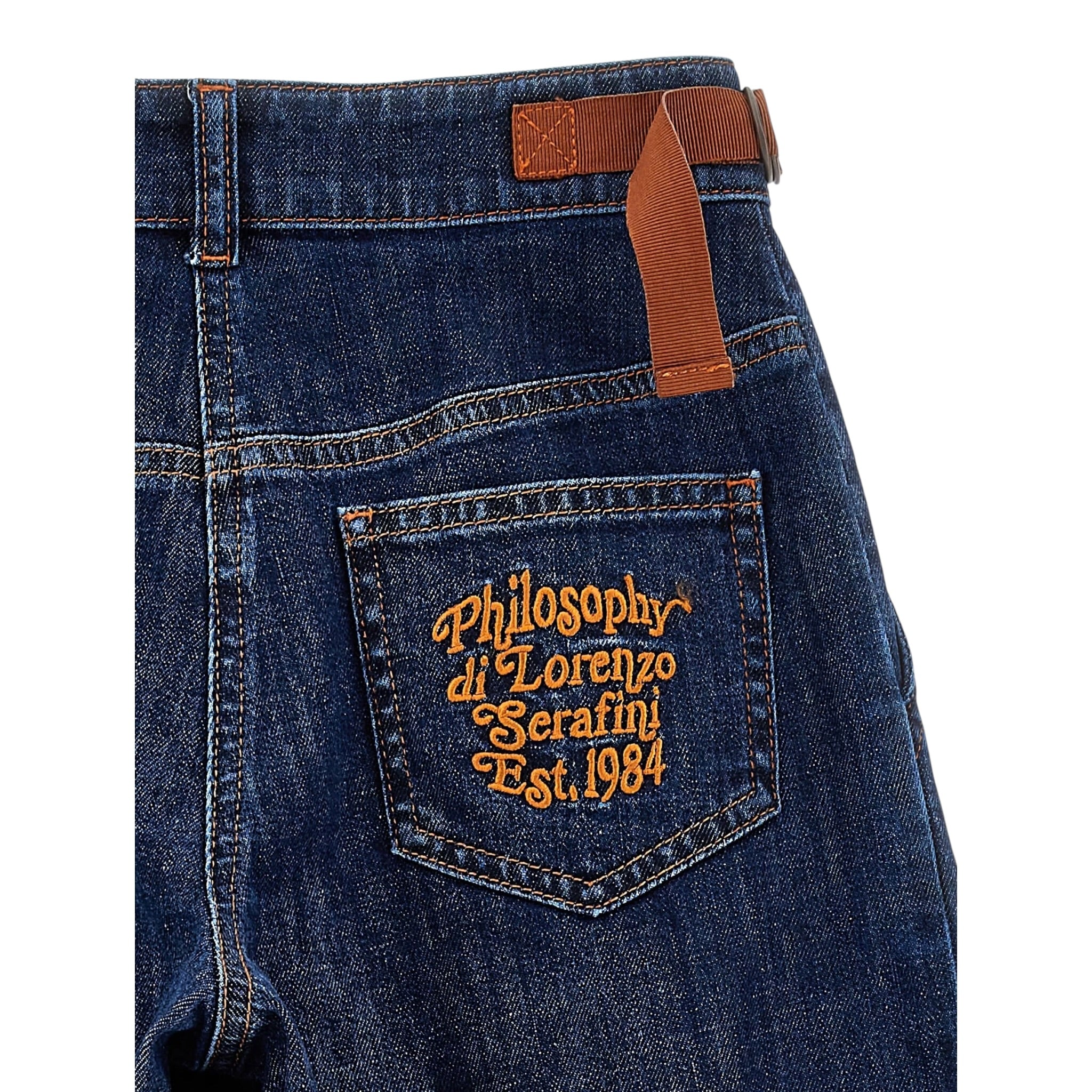 Philosophy Jeans tinta unita Modello Palazzo Blu per Bambina I9F403 BLU PHILOSOPHY 