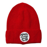 Philosophy Cappello tinta unita con Logo Rosso per Bambina PJP20C ROSSO PHILOSOPHY 