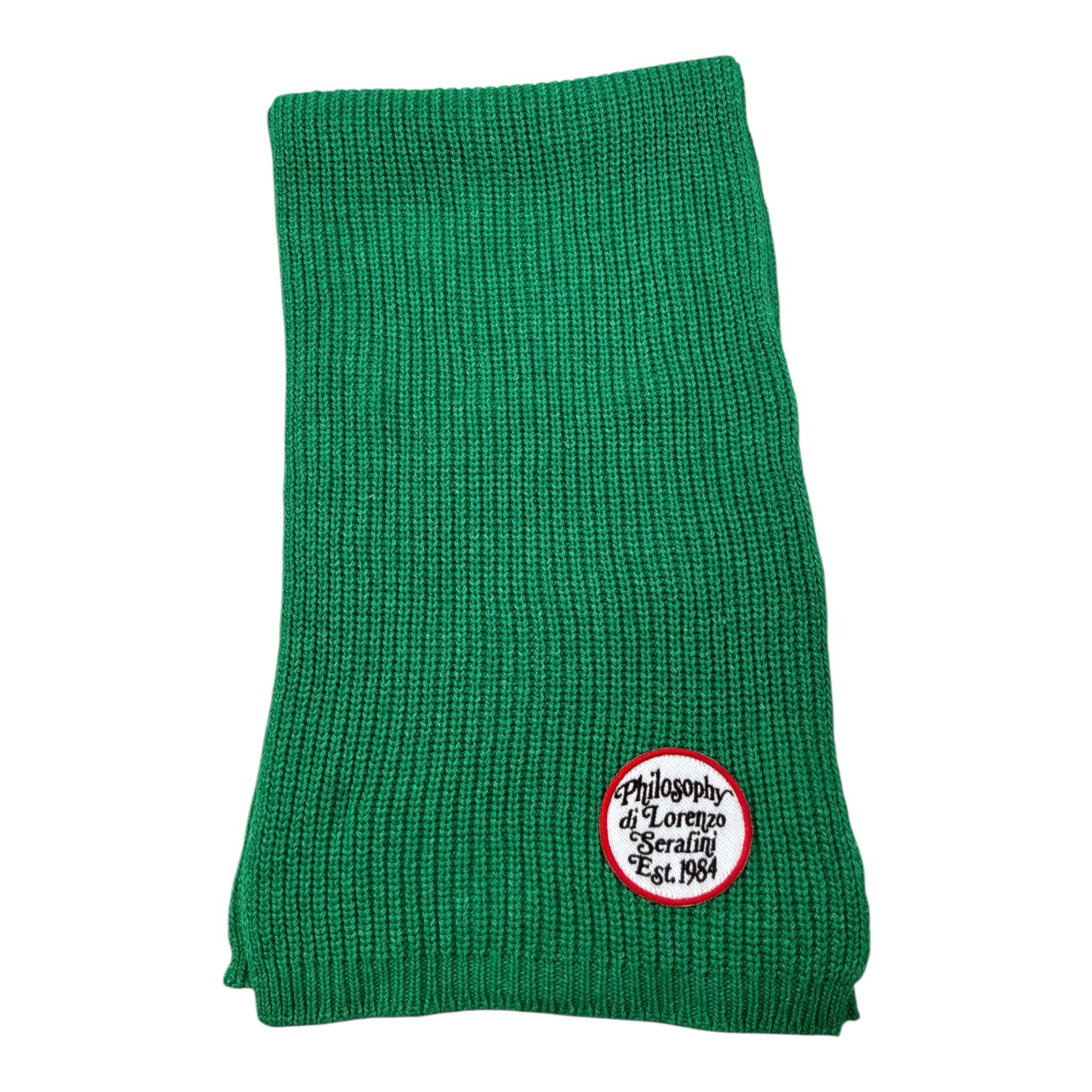 Philosophy Sciarpa tinta unita con Logo Verde per Bambina PJSC03C VERDE PHILOSOPHY 