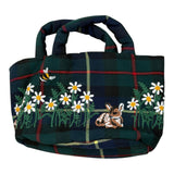 Piccola Ludo Borsa tinta unita con Stampa Verde per Bambina BD11WA016 VERDE PICCOLA LUDO 