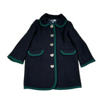 Piccola Ludo Cappotto tinta unita con Profili In Contrasto Blu per Neonata BF11WB035N BLU PICCOLA LUDO 