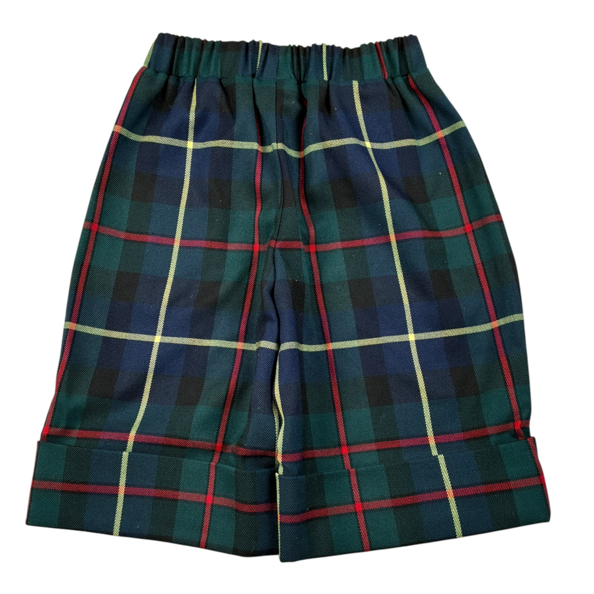 Piccola Ludo Pantalone tinta unita con Fantasia A Righe Verde per Bambina BF11WB065 VERDE PICCOLA LUDO 
