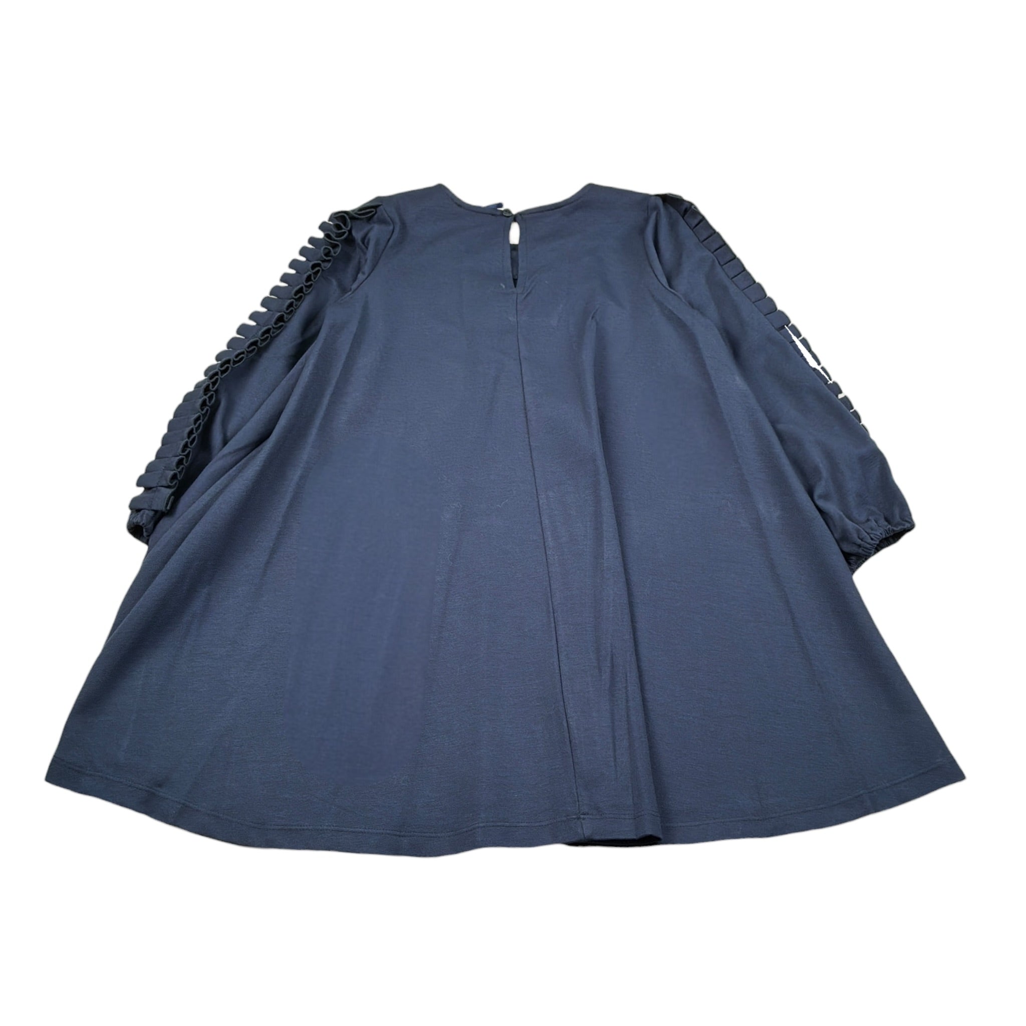 Piccola Ludo Abito Manica Lunga tinta unita Blu per Bambina BS9WB040 BLU PICCOLA LUDO 