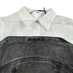 Pinko Abito Manica Lunga In Denim con Maniche In Camicia Grigio per Bambina KFAB023 GRIGIO PINKO 