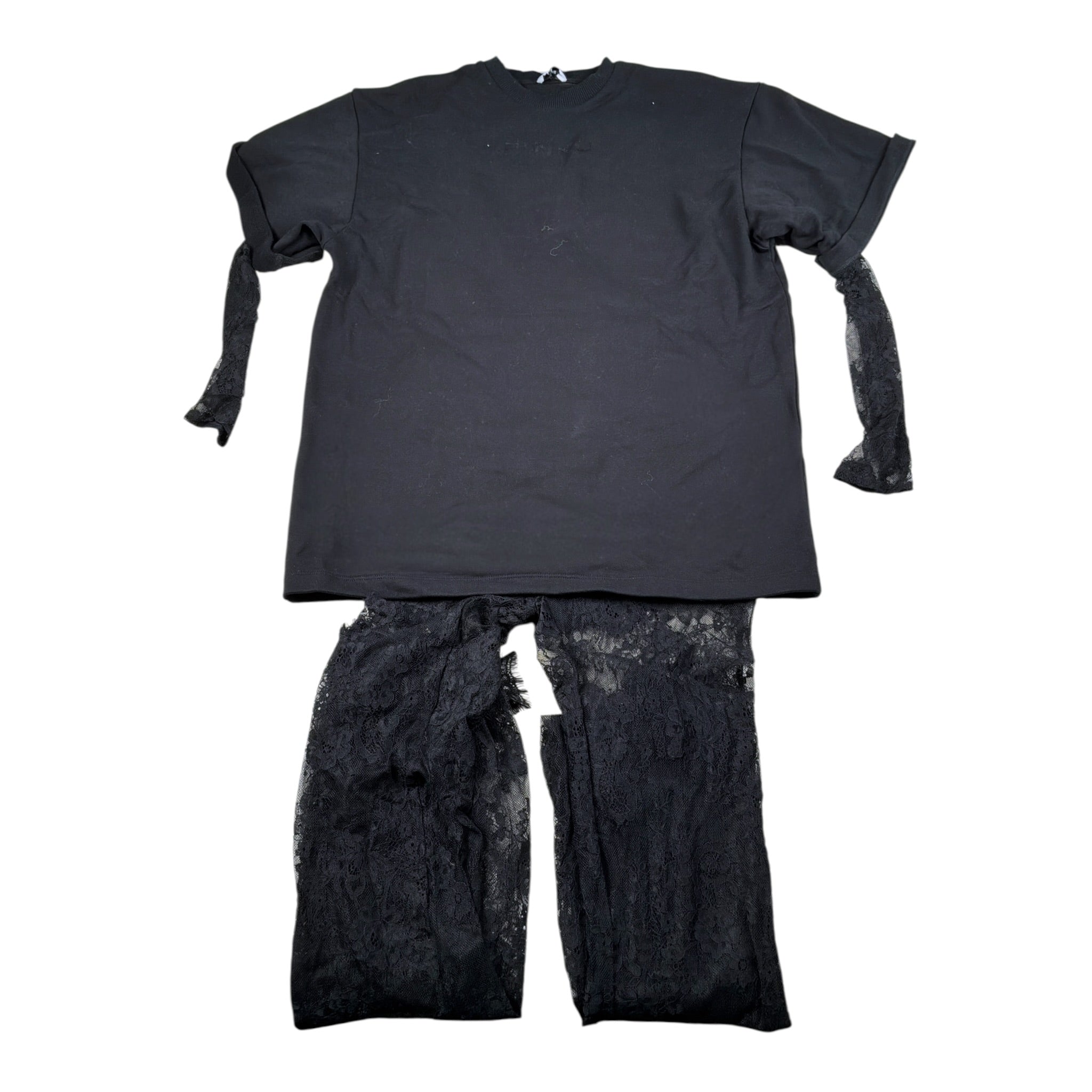 Pinko Tuta Velata tinta unita con Logo Nero per Bambina KFCM003 NERO PINKO 
