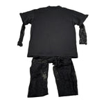 Pinko Tuta Velata tinta unita con Logo Nero per Bambina KFCM003 NERO PINKO 