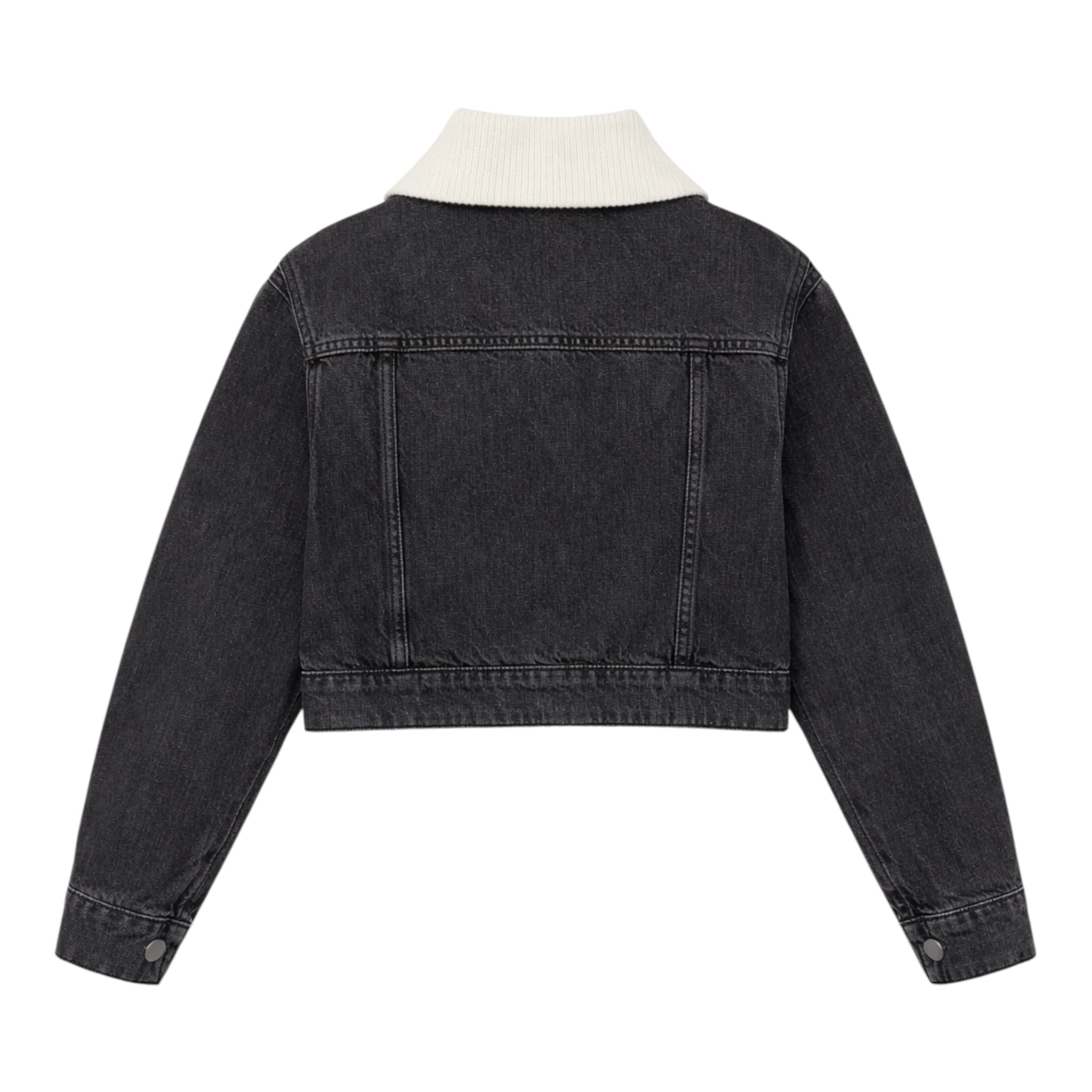 Pinko Giubbino In Denim tinta unita con Logo Nero per Bambina KFGB007X NERO PINKO 
