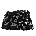 Pinko Gonna Paillettata tinta unita Nero per Bambina KFGO010 NERO PINKO 