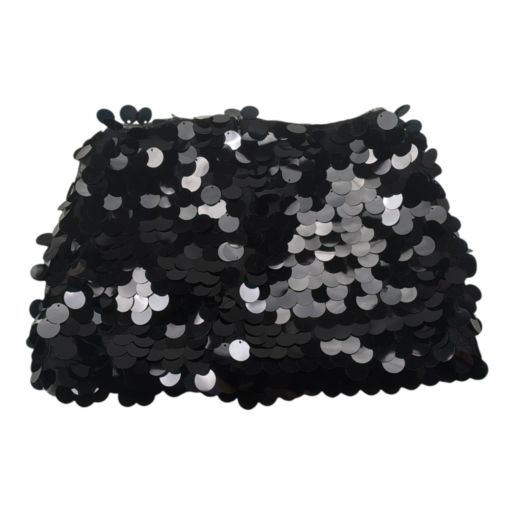 Pinko Gonna Paillettata tinta unita Nero per Bambina KFGO010 NERO PINKO 