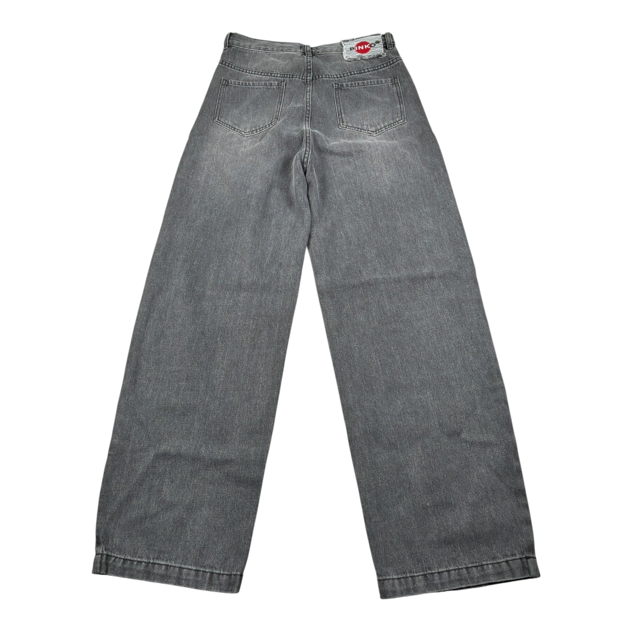 Pinko Jeans tinta unita con Logo Nero per Bambina KFPA022 NERO PINKO 