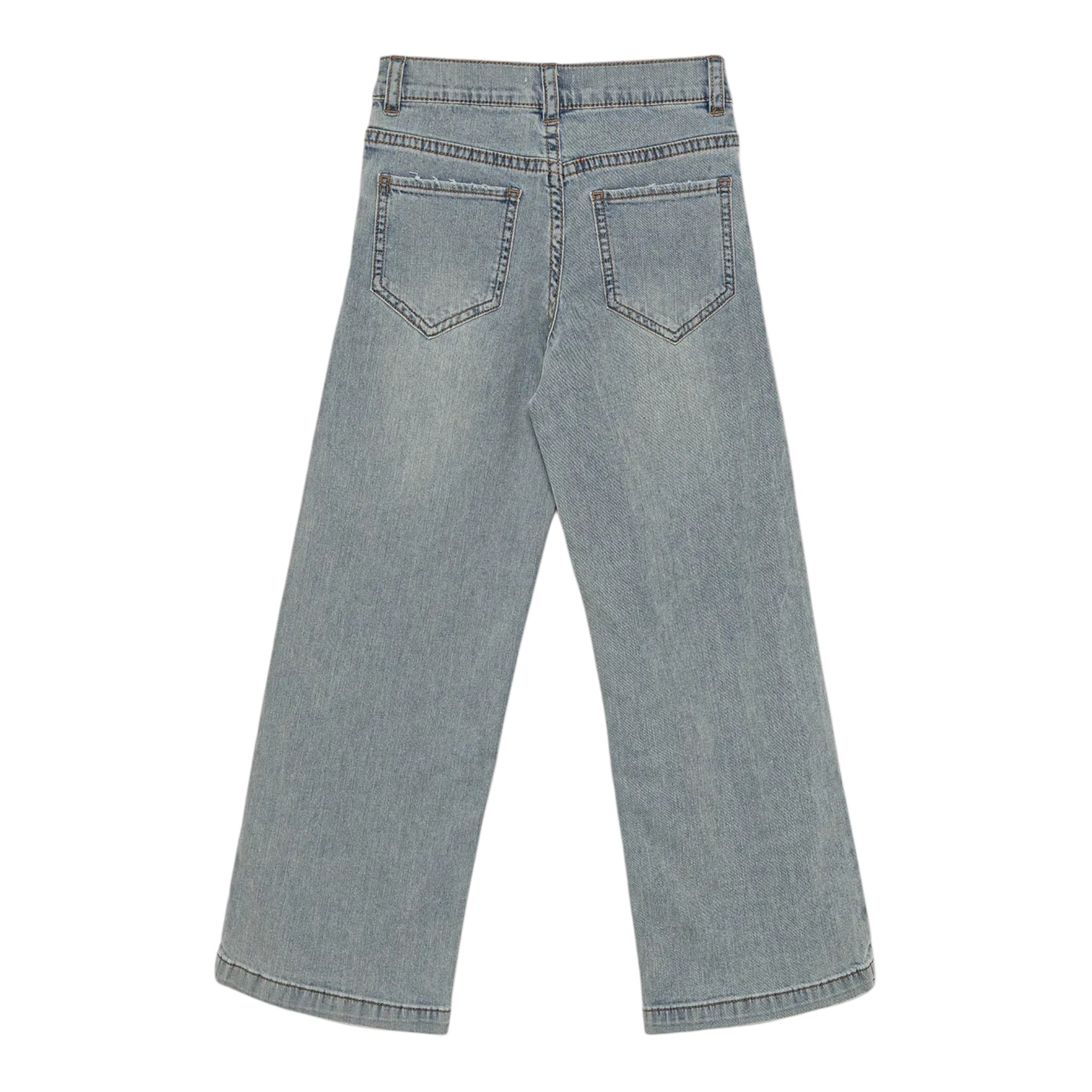 Pinko Jeans tinta unita Modello Palazzo Azzurro per Bambina KFPA031 AZZURRO PINKO 