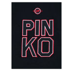 Pinko T-Shirt Girocollo tinta unita con Logo Blu per Bambina KFTS018 BLU PINKO 