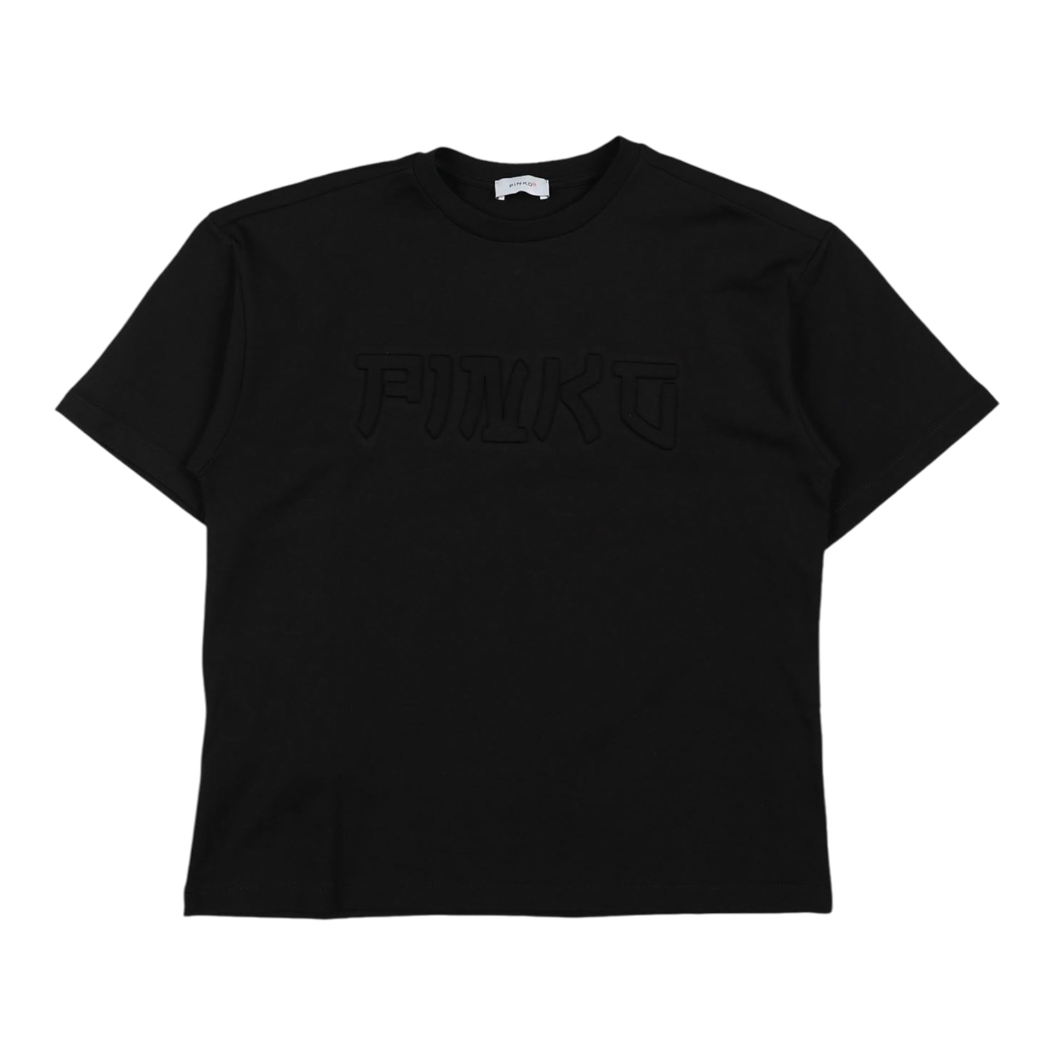 Pinko T-Shirt Girocollo tinta unita Nero per Bambina KFTS020 NERO PINKO 