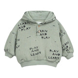 Play Up Felpa tinta unita con Stampa Verde per Neonato 1AR11354 VERDE PLAY UP 