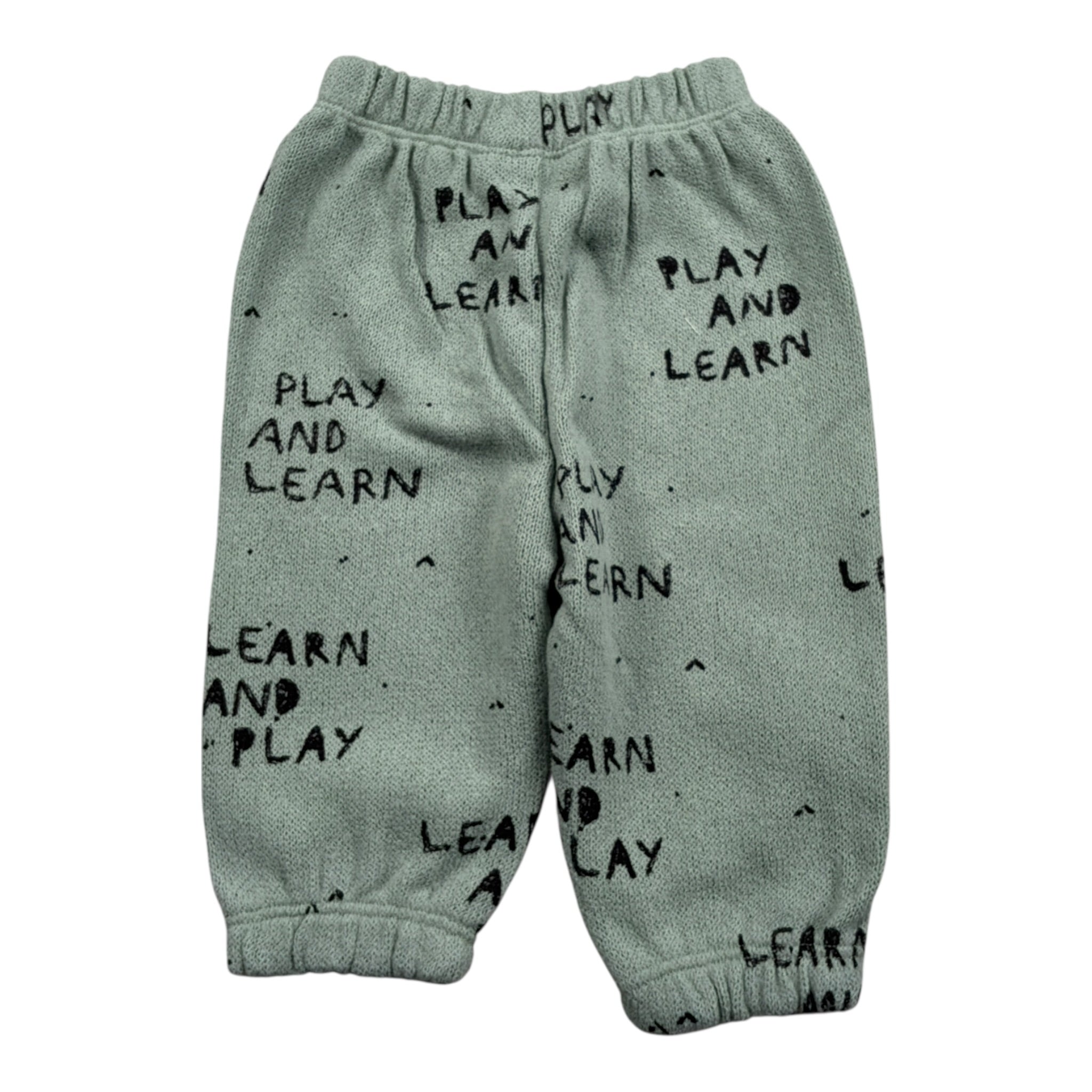 Play Up Pantalone tinta unita con Stampa Verde per Neonato 1AR11606 VERDE PLAY UP 