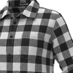 Please Camicia Bicolore con Fantasia A Quadri Bianco/Nero per Bambino CL61103B77 BIANCO/NERO PLEASE 