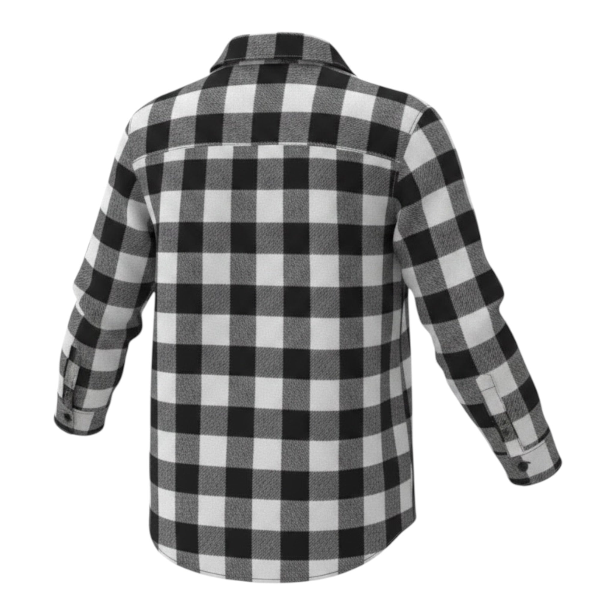Please Camicia Bicolore con Fantasia A Quadri Bianco/Nero per Neonato CL61103B77N BIANCO/NERO PLEASE 