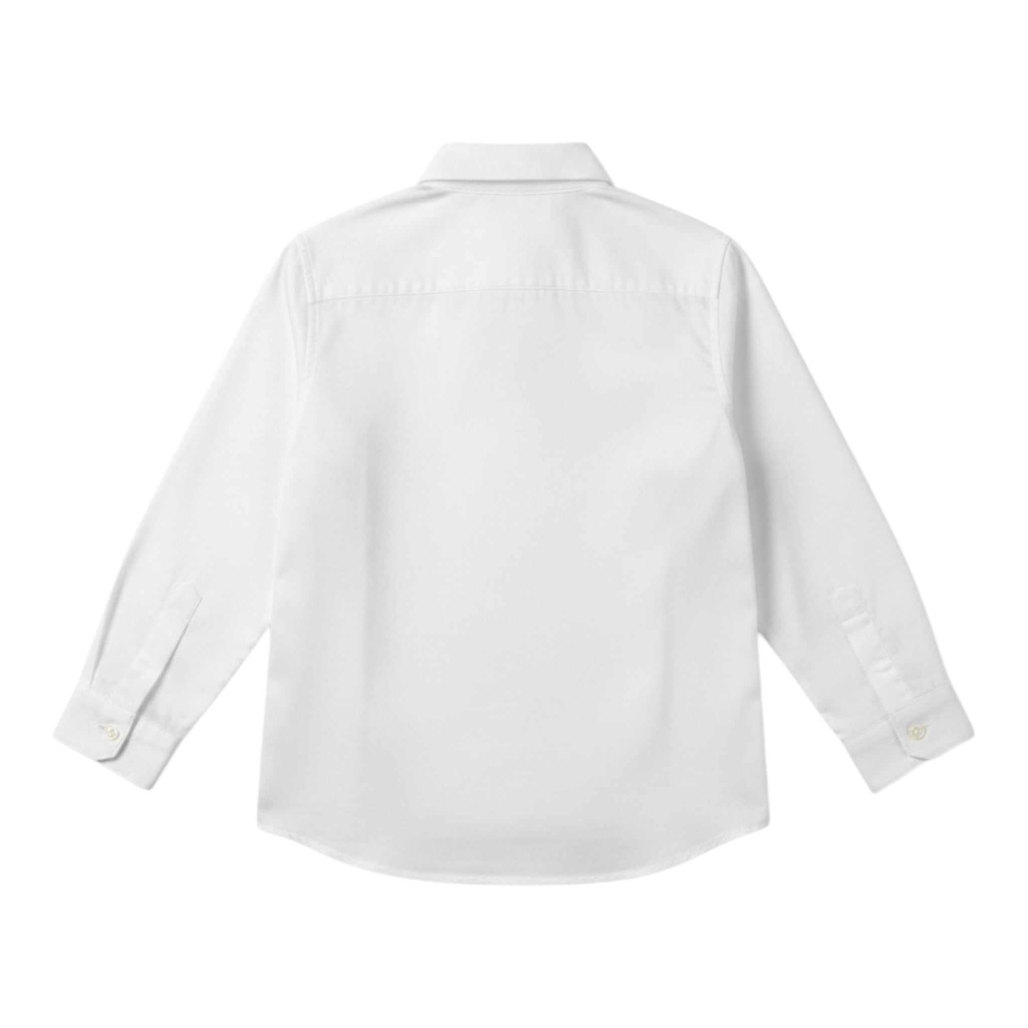 Please Camicia tinta unita Manica Lunga Bianco per Bambino CL65270B77 BIANCO PLEASE 