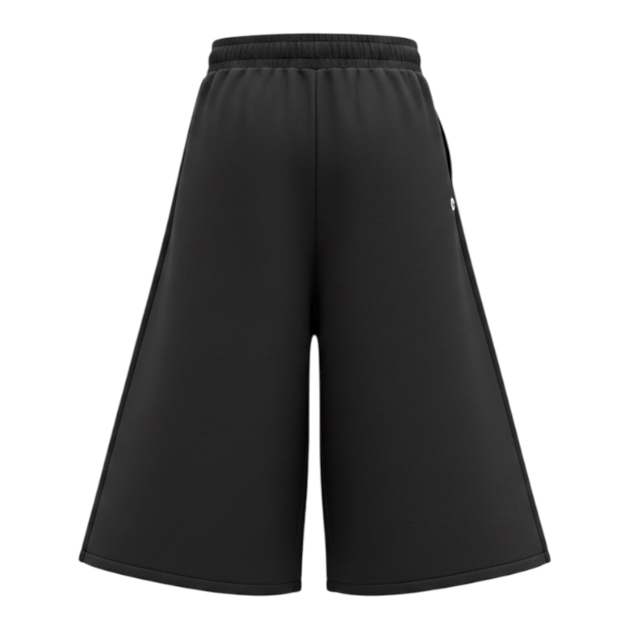 Please Pantalone tinta unita Modello A Palazzo Nero per Bambina FJ52040G78 NERO PLEASE 