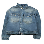 Please Giubbino In Denim con Pelliccia Interna Blu per Bambino JB23010B78 BLU PLEASE 