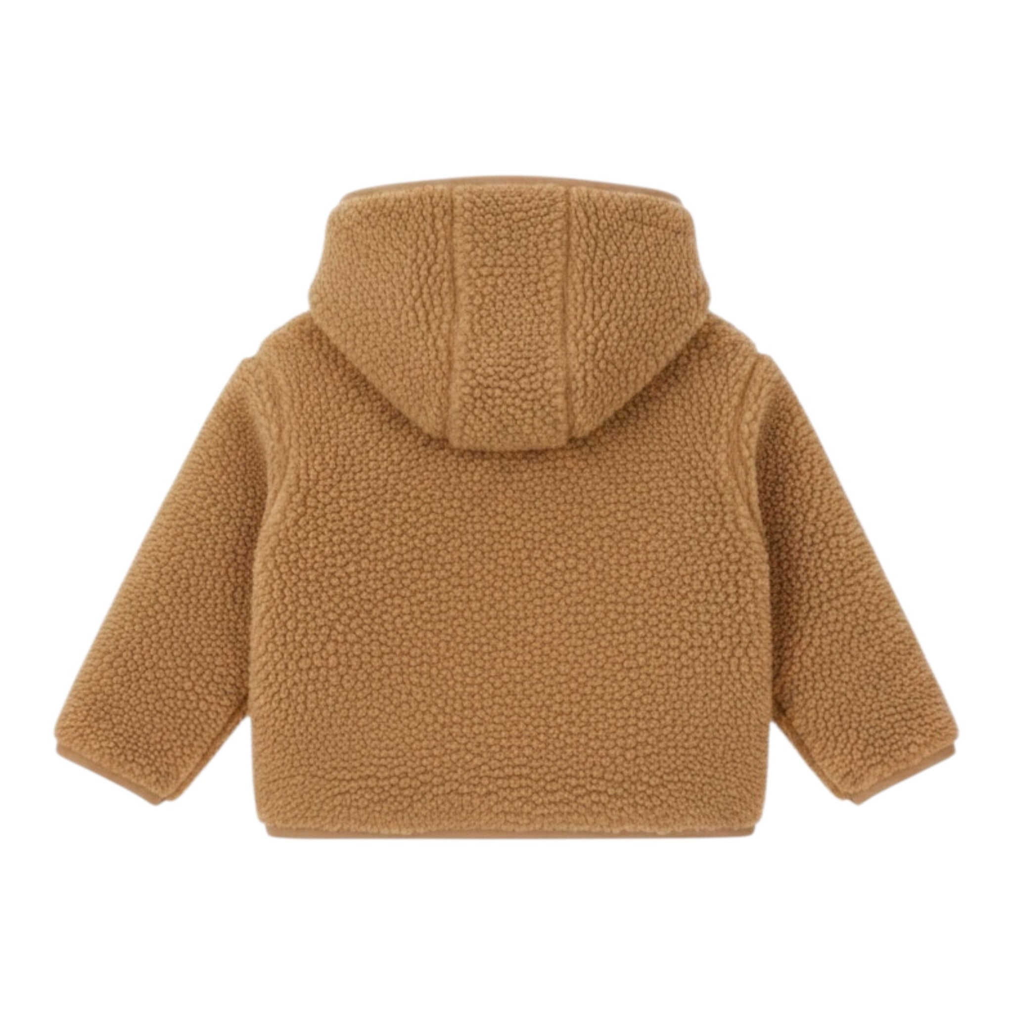 Please Giubbino Modello Teddy con Zip E Cappuccio Biscotto per Bambino JB55260B77J BISCOTTO PLEASE 