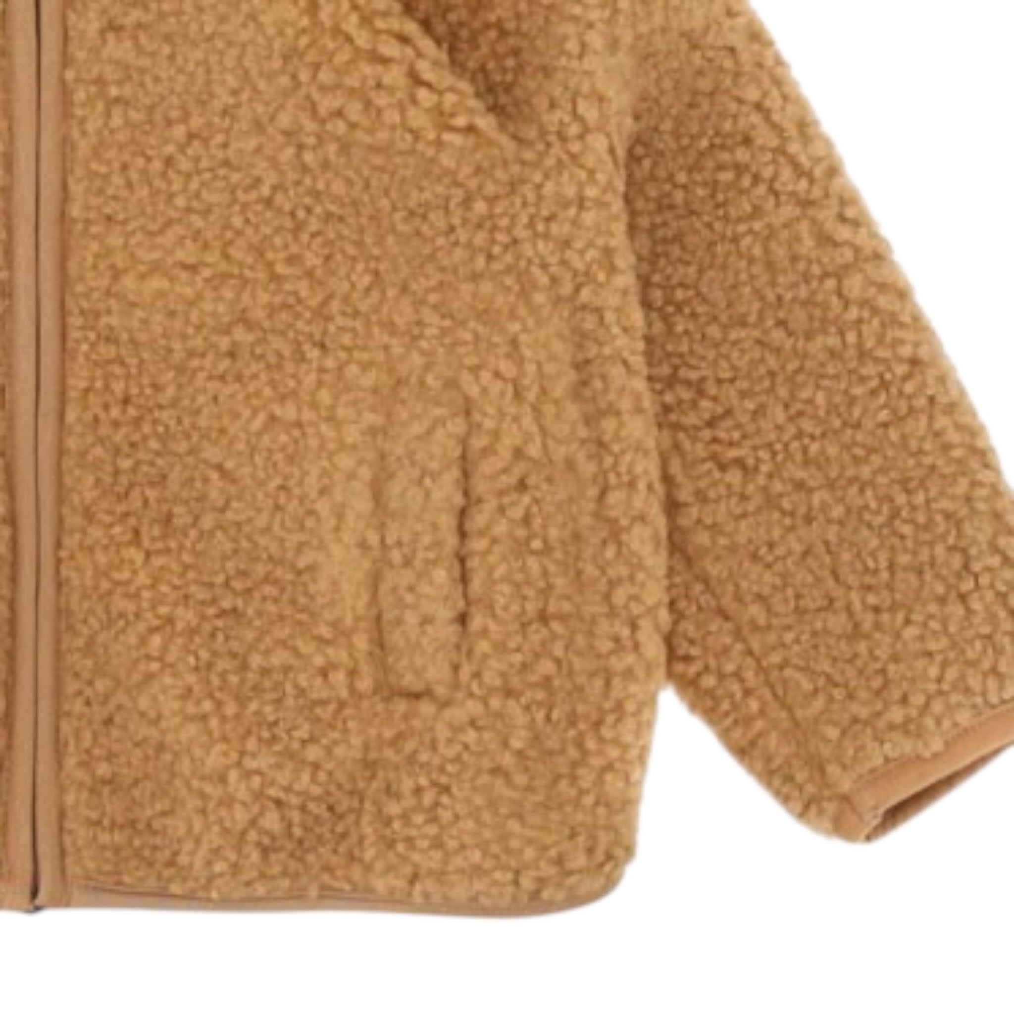 Please Giubbino Modello Teddy con Zip E Cappuccio Biscotto per Bambino JB55260B77J BISCOTTO PLEASE 