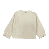 Please Felpa tinta unita Girocollo con Stampa Beige per Bambina LB03042G77X BEIGE PLEASE 