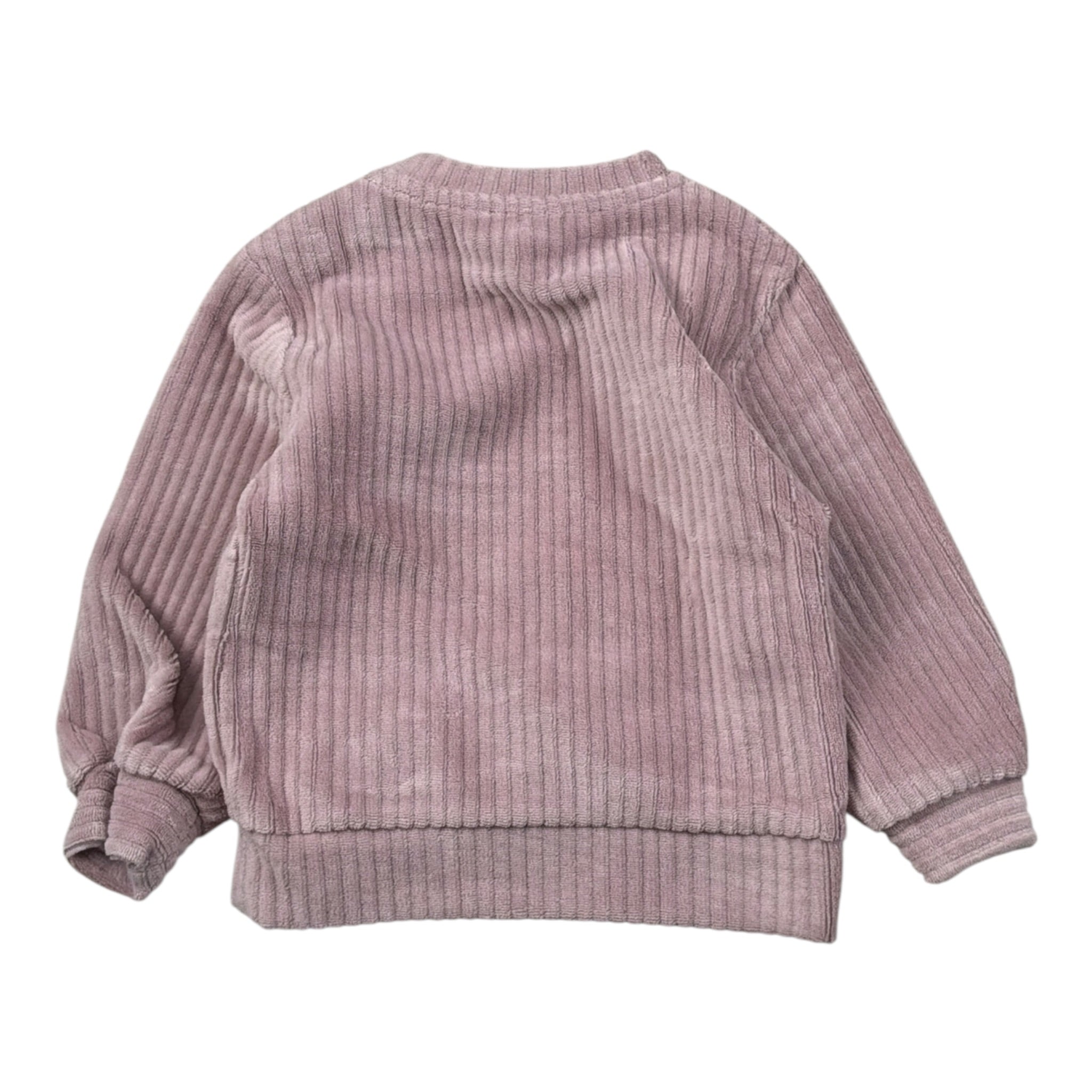 Please Maglia tinta unita Girocollo Modello Felpa Rosa per Neonata LB21021G77 ROSA PLEASE 