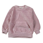 Please Maglia tinta unita Girocollo Modello Felpa Rosa per Neonata LB21021G77 ROSA PLEASE 