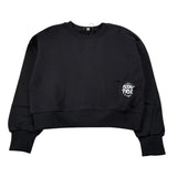 Please Felpa tinta unita con Stampa Nero per Bambina LB25040G78 NERO PLEASE 