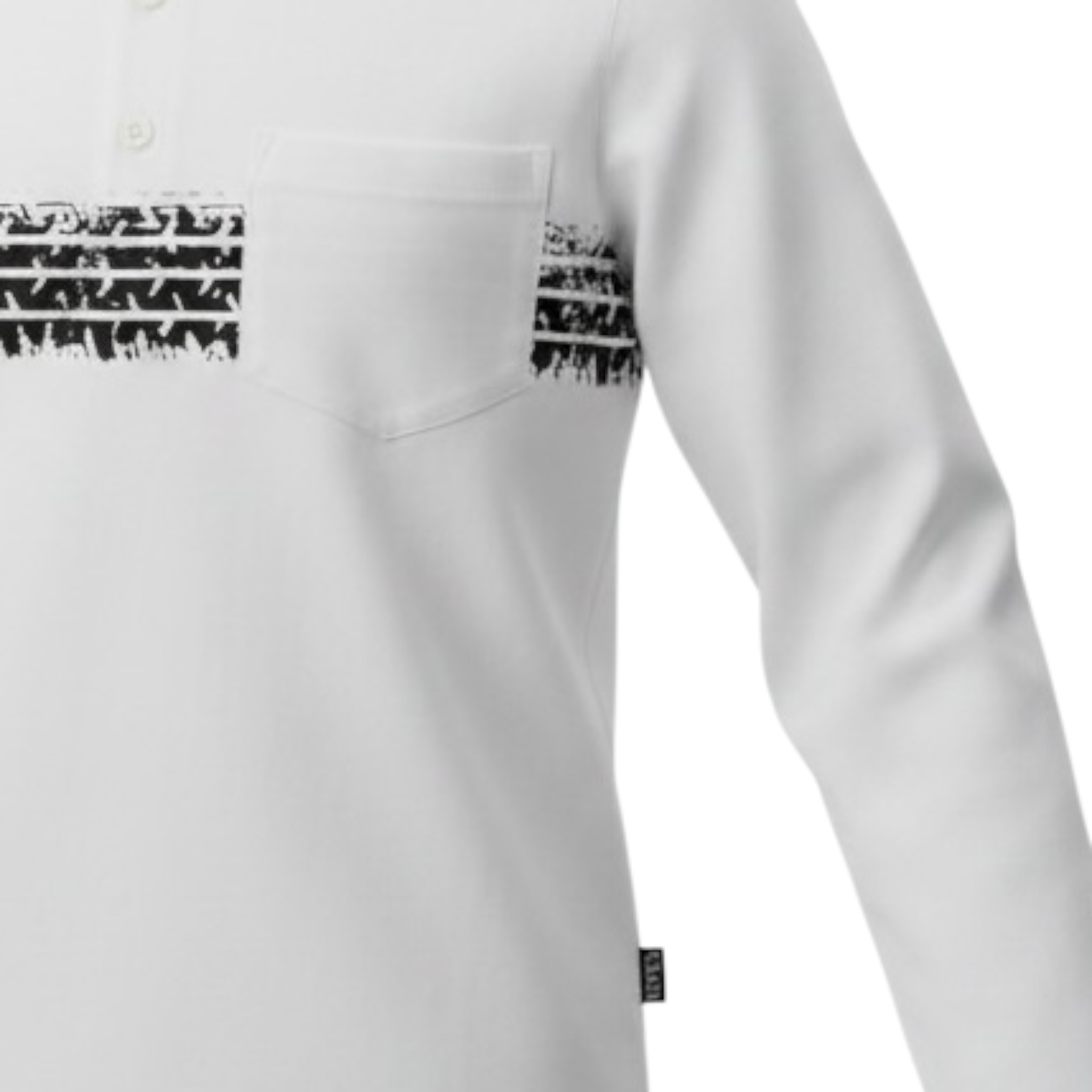 Please Shirt tinta unita con Taschino E Stampa Bianco per Neonato LE01030B77 BIANCO PLEASE 